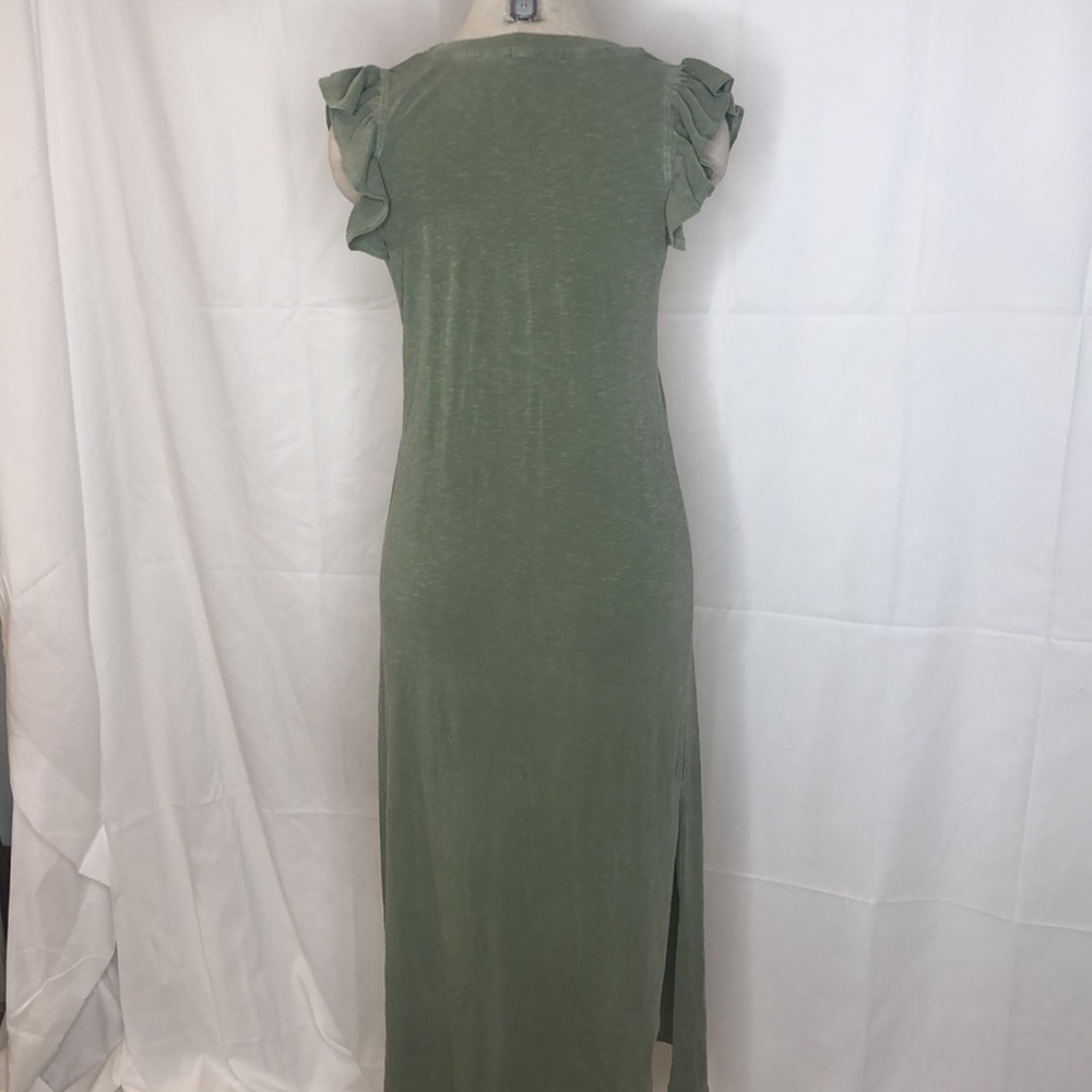 Sundry Ruffle Capped Sleeve Maxi Dress - Picture 2 of 4